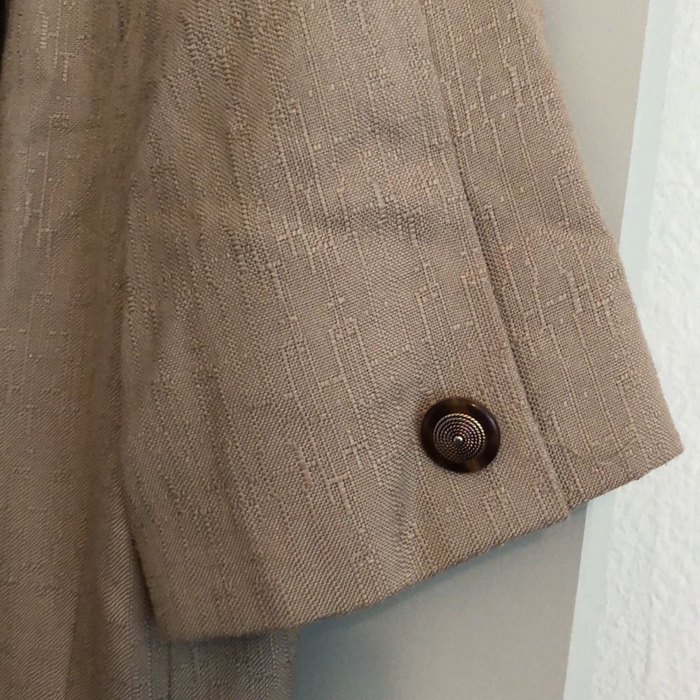 Kasper Dark Beige Double-Breasted Blazer - Picture 8 of 10